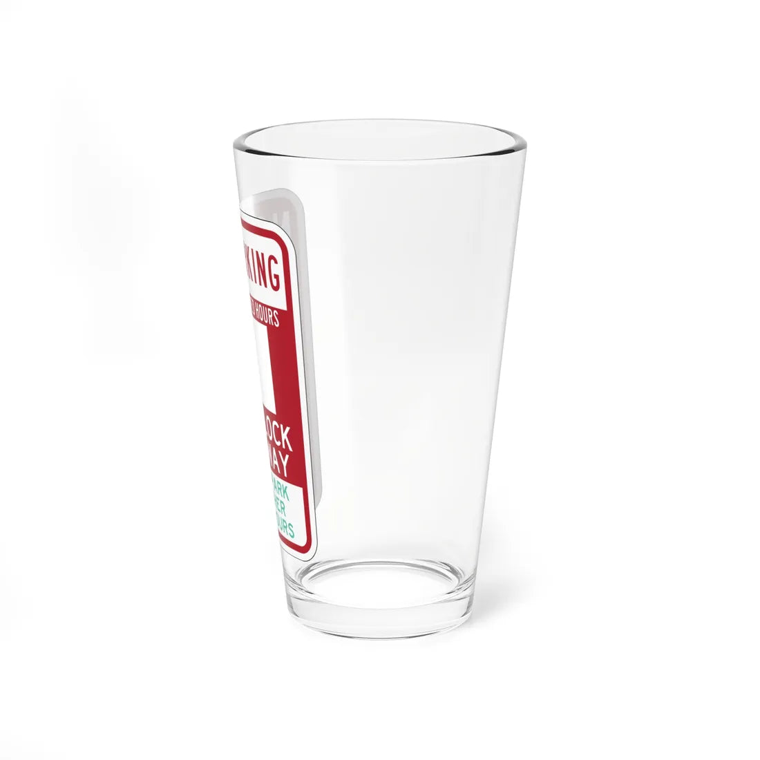 PBOT Road sign P6110 (Oregon) (Road Sign) Pint Glass 16oz - Go Mug Yourself