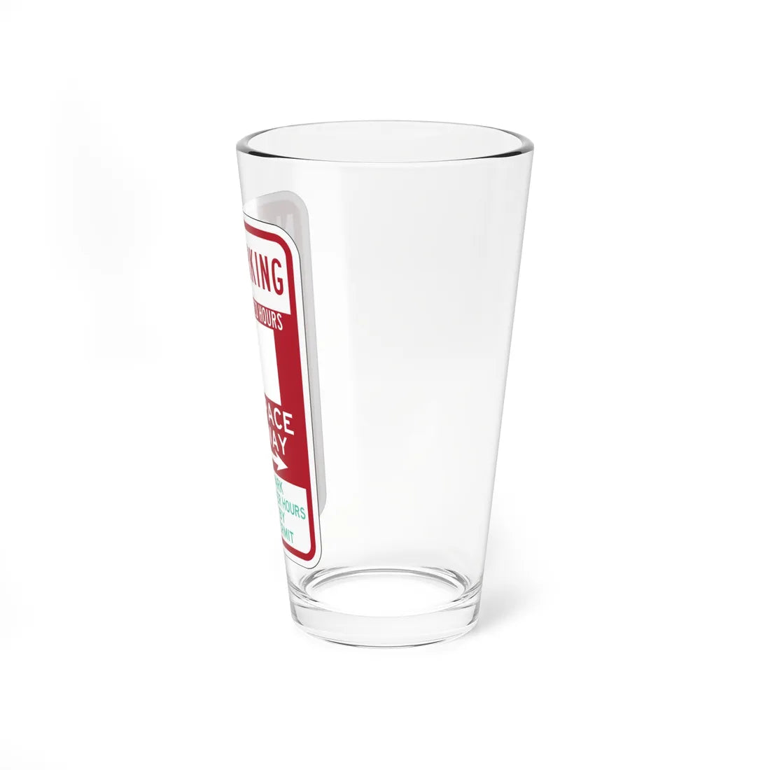 PBOT Road sign P6112 (Oregon) (Road Sign) Pint Glass 16oz - Go Mug Yourself