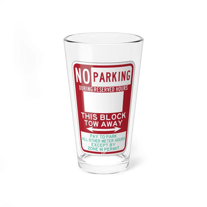 PBOT Road sign P6113 (Oregon) (Road Sign) Pint Glass 16oz 16oz - Go Mug Yourself
