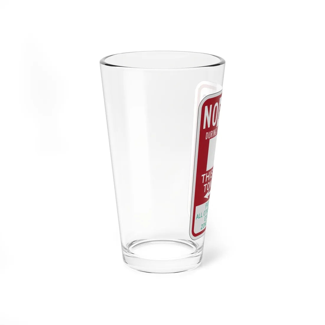 PBOT Road sign P6113 (Oregon) (Road Sign) Pint Glass 16oz - Go Mug Yourself