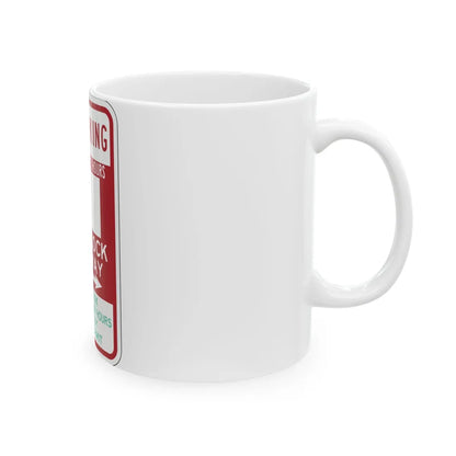 PBOT Road sign P6113 (Oregon) (Road Sign) White Coffee Mug - Go Mug Yourself