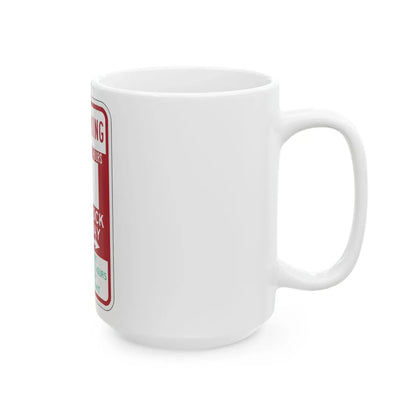 PBOT Road sign P6113 (Oregon) (Road Sign) White Coffee Mug - Go Mug Yourself