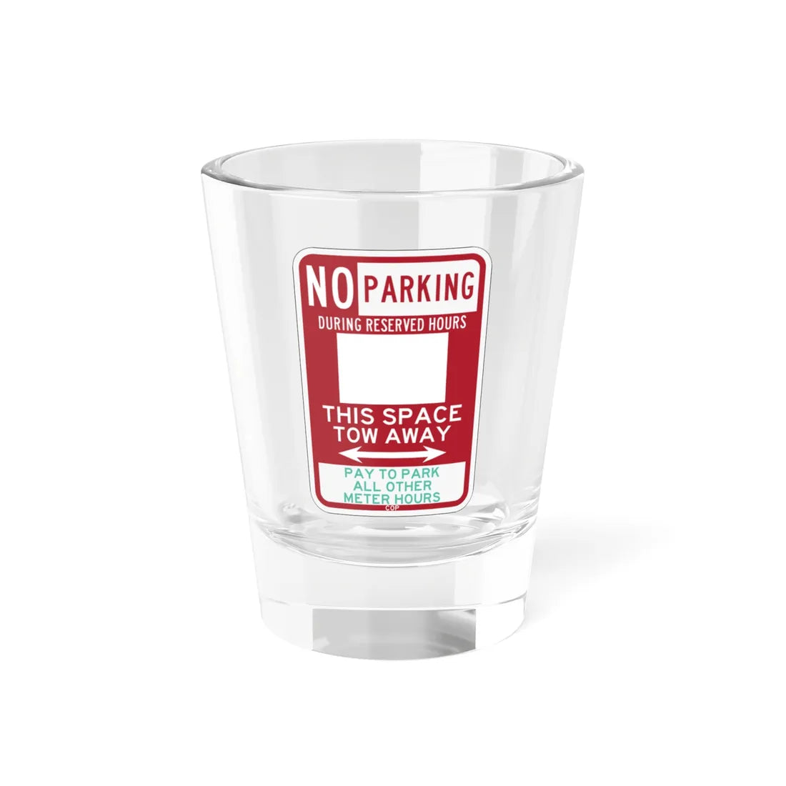 PBOT Road sign P6115 (Oregon) (Road Sign) Shot Glass 1.5oz 1.5oz - Go Mug Yourself