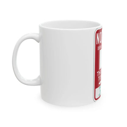 PBOT Road sign P6115 (Oregon) (Road Sign) White Coffee Mug - Go Mug Yourself