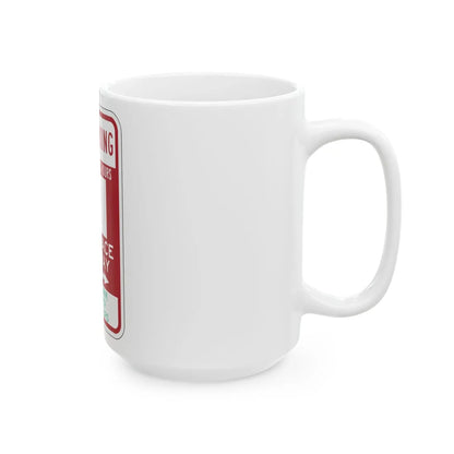 PBOT Road sign P6115 (Oregon) (Road Sign) White Coffee Mug - Go Mug Yourself
