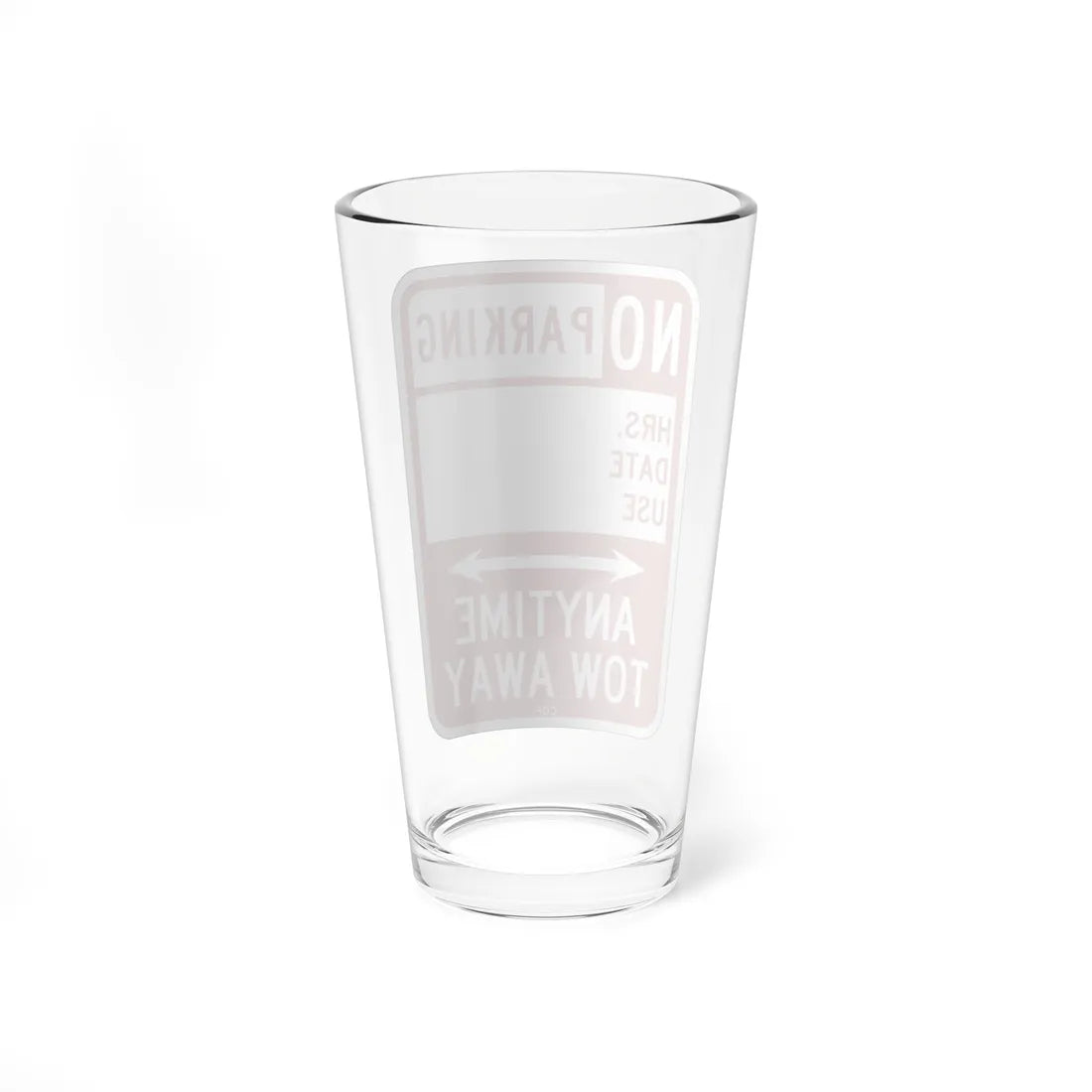 PBOT Road sign P6150 (Oregon) (Road Sign) Pint Glass 16oz - Go Mug Yourself