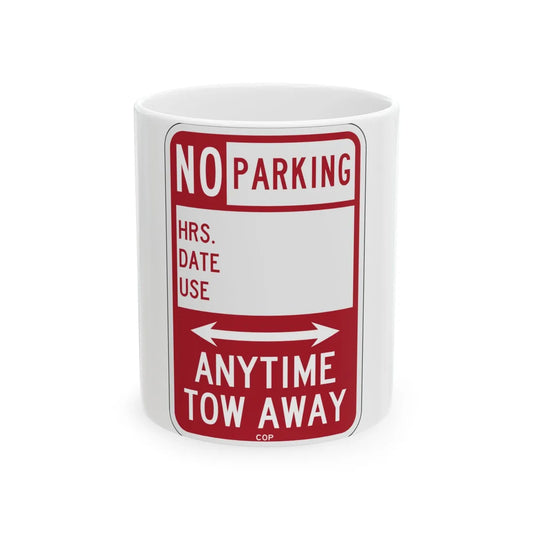 PBOT Road sign P6150 (Oregon) (Road Sign) White Coffee Mug 11oz - Go Mug Yourself