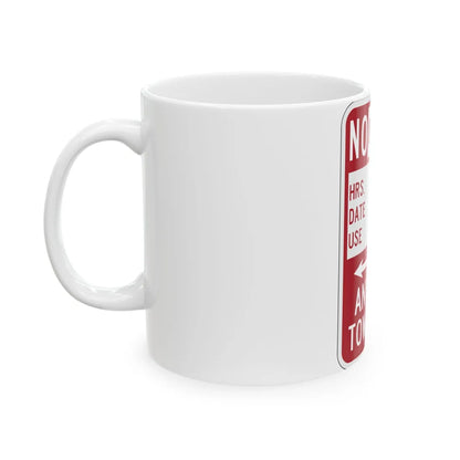 PBOT Road sign P6150 (Oregon) (Road Sign) White Coffee Mug - Go Mug Yourself