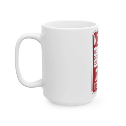 PBOT Road sign P6150 (Oregon) (Road Sign) White Coffee Mug - Go Mug Yourself