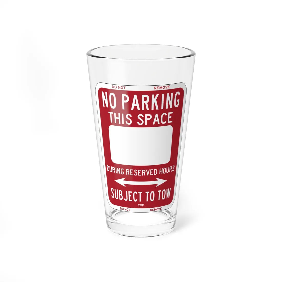 PBOT Road sign P6200 (Oregon) (Road Sign) Pint Glass 16oz 16oz - Go Mug Yourself