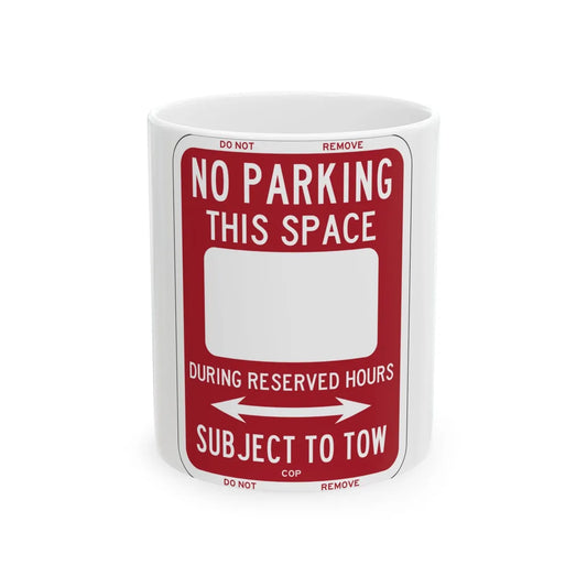 PBOT Road sign P6200 (Oregon) (Road Sign) White Coffee Mug 11oz - Go Mug Yourself