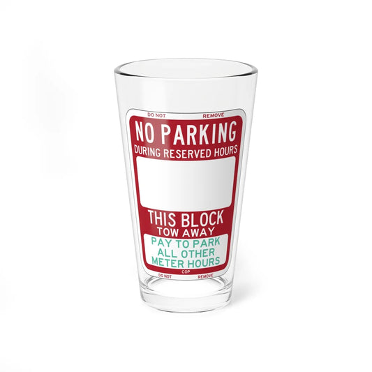 PBOT Road sign P6210 (Oregon) (Road Sign) Pint Glass 16oz 16oz - Go Mug Yourself