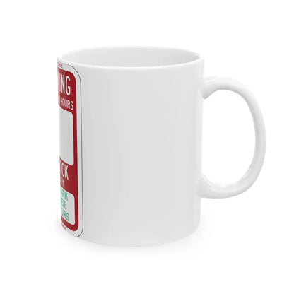 PBOT Road sign P6210 (Oregon) (Road Sign) White Coffee Mug - Go Mug Yourself