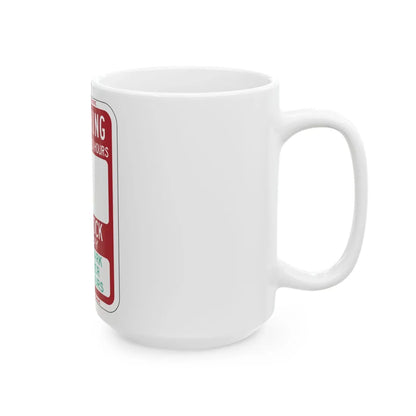 PBOT Road sign P6210 (Oregon) (Road Sign) White Coffee Mug - Go Mug Yourself