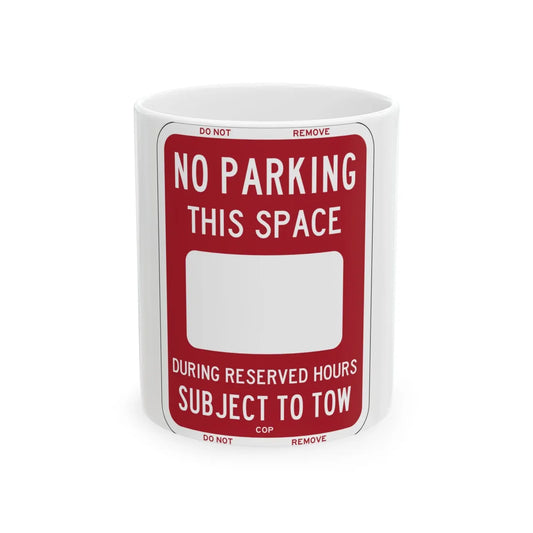 PBOT Road sign P6220 (Oregon) (Road Sign) White Coffee Mug 11oz - Go Mug Yourself