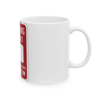 PBOT Road sign P6220 (Oregon) (Road Sign) White Coffee Mug - Go Mug Yourself
