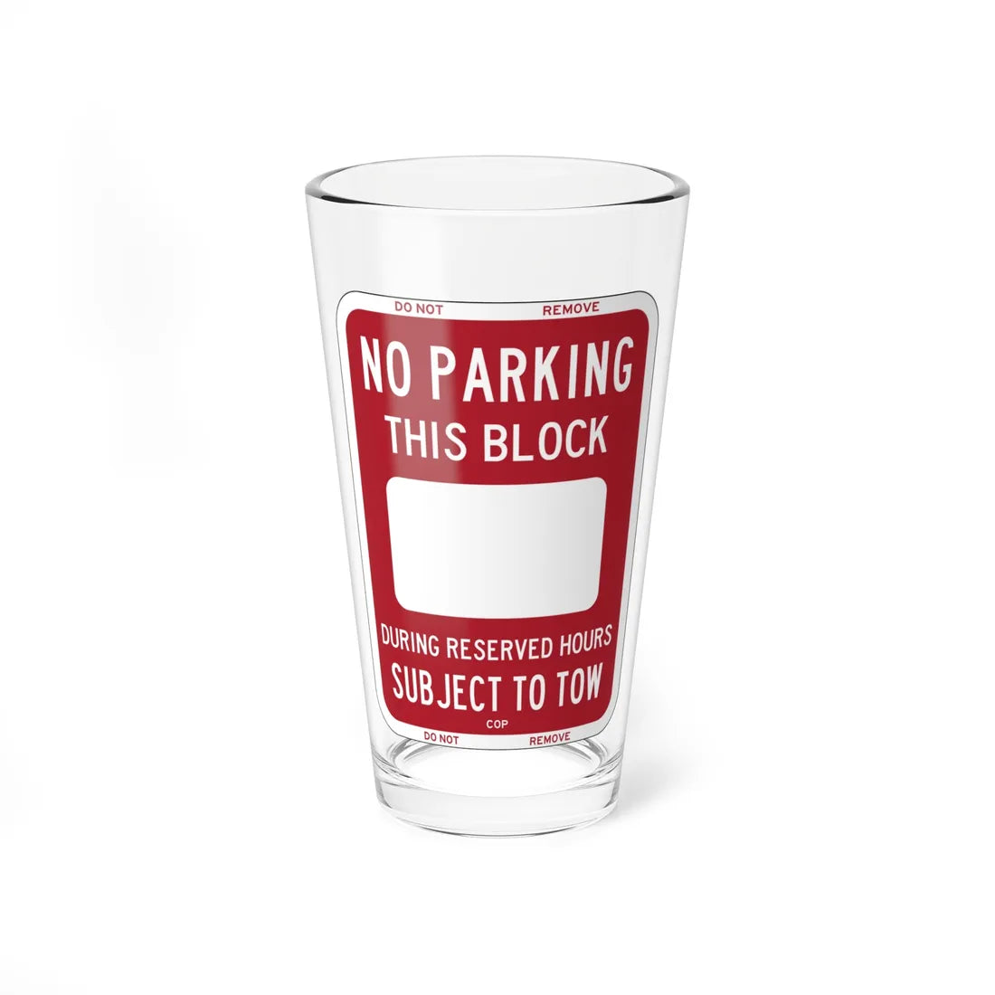 PBOT Road sign P6230 (Oregon) (Road Sign) Pint Glass 16oz 16oz - Go Mug Yourself