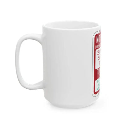 PBOT Road sign P6240 (Oregon) (Road Sign) White Coffee Mug - Go Mug Yourself