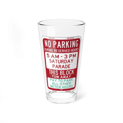 PBOT Road sign P6250 (Oregon) (Road Sign) Pint Glass 16oz 16oz - Go Mug Yourself
