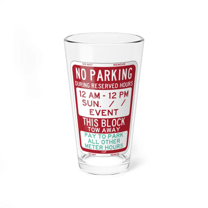 PBOT Road sign P6260 (Oregon) (Road Sign) Pint Glass 16oz 16oz - Go Mug Yourself
