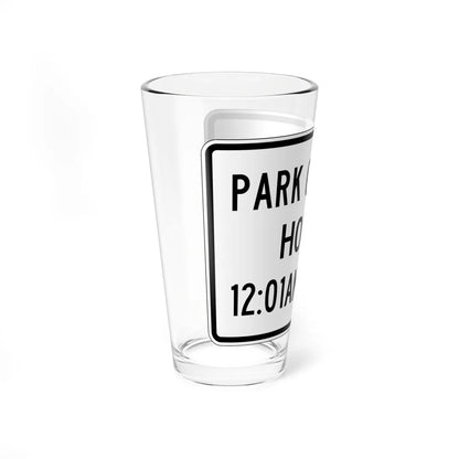 PBOT Road sign R1260 (Oregon) (Road Sign) Pint Glass 16oz - Go Mug Yourself