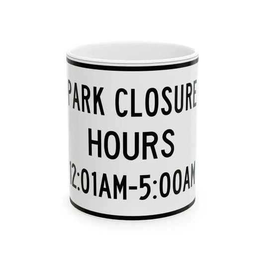 PBOT Road sign R1260 (Oregon) (Road Sign) White Coffee Mug 11oz - Go Mug Yourself