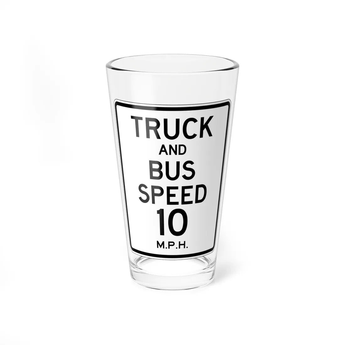 PBOT Road sign R2220 (Oregon) (Road Sign) Pint Glass 16oz 16oz - Go Mug Yourself