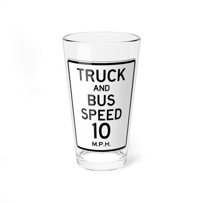 PBOT Road sign R2220 (Oregon) (Road Sign) Pint Glass 16oz 16oz - Go Mug Yourself