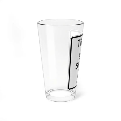 PBOT Road sign R2220 (Oregon) (Road Sign) Pint Glass 16oz - Go Mug Yourself