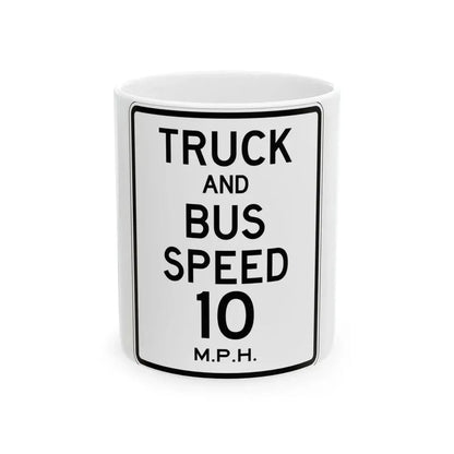 PBOT Road sign R2220 (Oregon) (Road Sign) White Coffee Mug 11oz - Go Mug Yourself