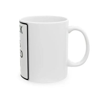 PBOT Road sign R2220 (Oregon) (Road Sign) White Coffee Mug - Go Mug Yourself