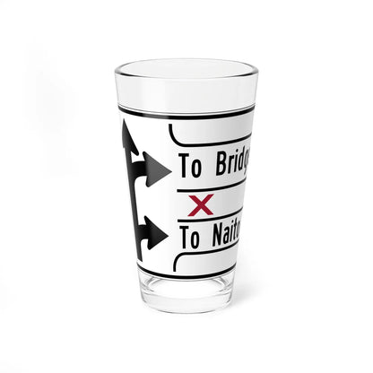 PBOT Road sign R3341 (Oregon) (Road Sign) Pint Glass 16oz 16oz - Go Mug Yourself