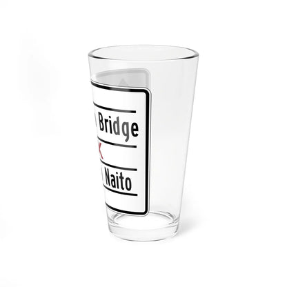 PBOT Road sign R3341 (Oregon) (Road Sign) Pint Glass 16oz - Go Mug Yourself