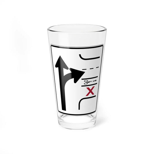 PBOT Road sign R3342 (Oregon) (Road Sign) Pint Glass 16oz 16oz - Go Mug Yourself