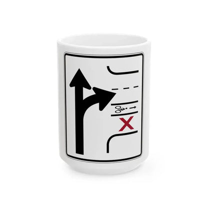 PBOT Road sign R3342 (Oregon) (Road Sign) White Coffee Mug 15oz - Go Mug Yourself
