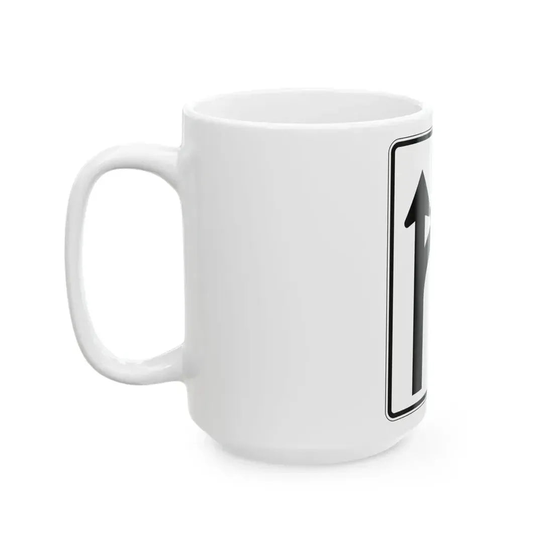 PBOT Road sign R3342 (Oregon) (Road Sign) White Coffee Mug - Go Mug Yourself