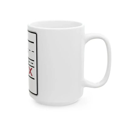 PBOT Road sign R3342 (Oregon) (Road Sign) White Coffee Mug - Go Mug Yourself