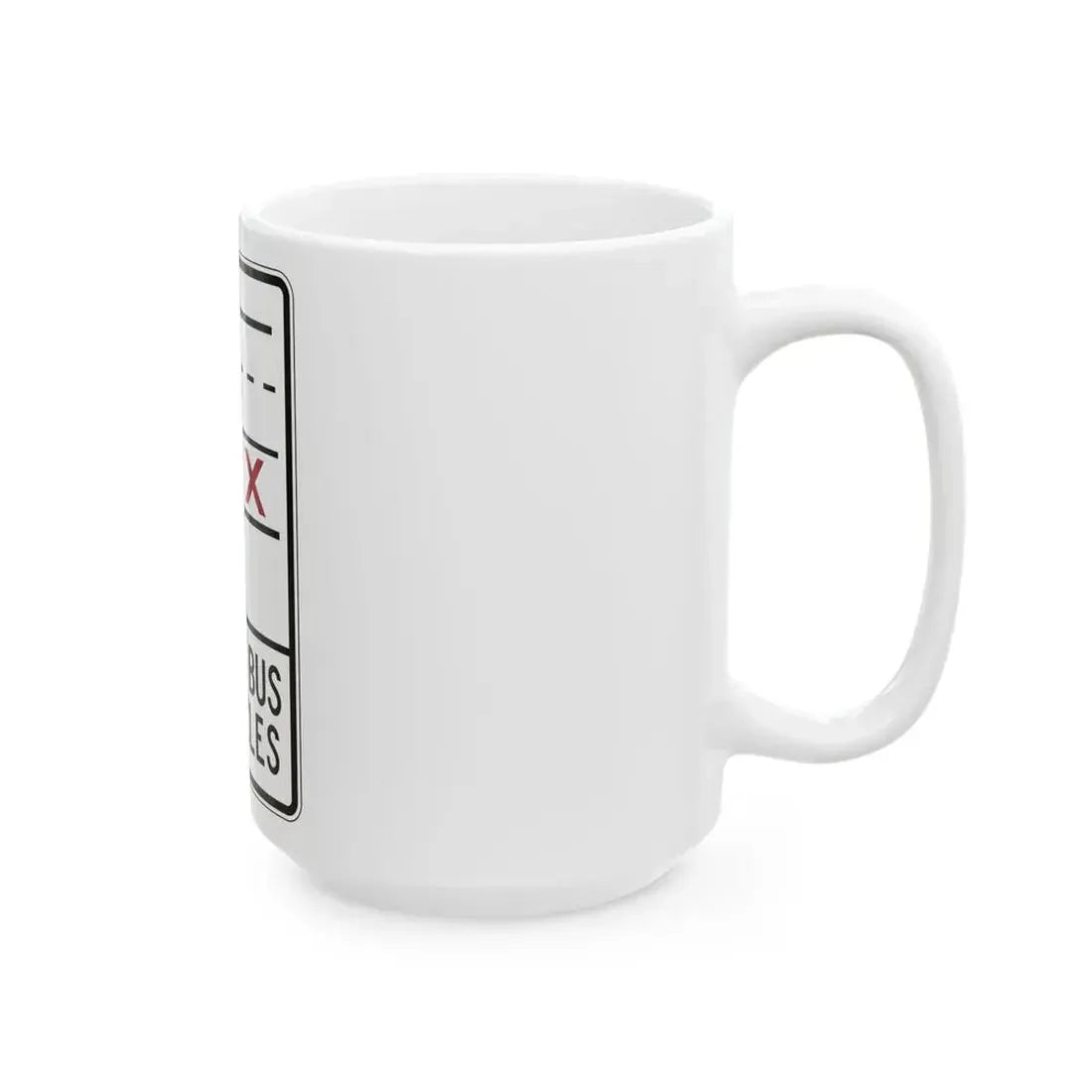 PBOT Road sign R3343 (Oregon) (Road Sign) White Coffee Mug - Go Mug Yourself