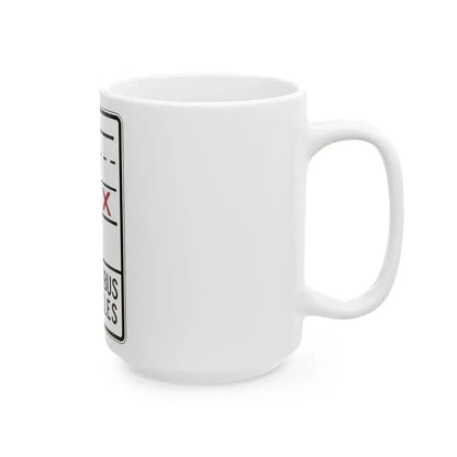 PBOT Road sign R3343 (Oregon) (Road Sign) White Coffee Mug - Go Mug Yourself