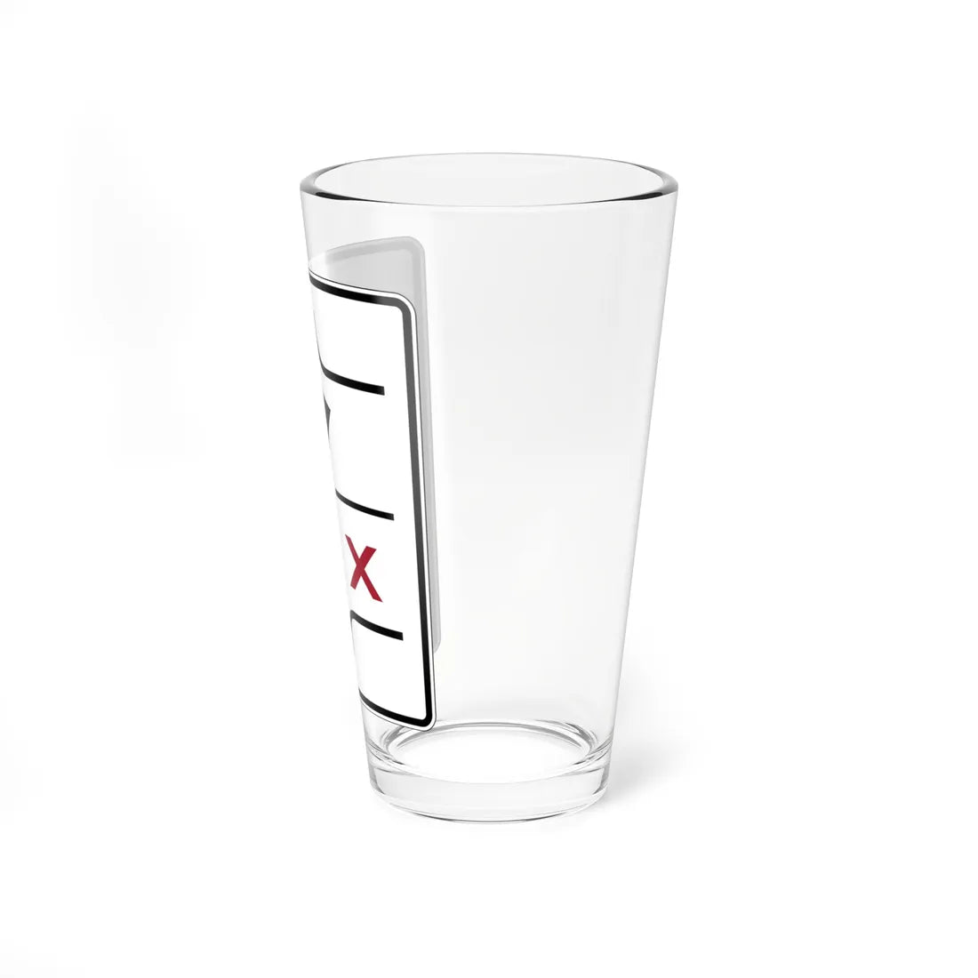 PBOT Road sign R3344 (Oregon) (Road Sign) Pint Glass 16oz - Go Mug Yourself