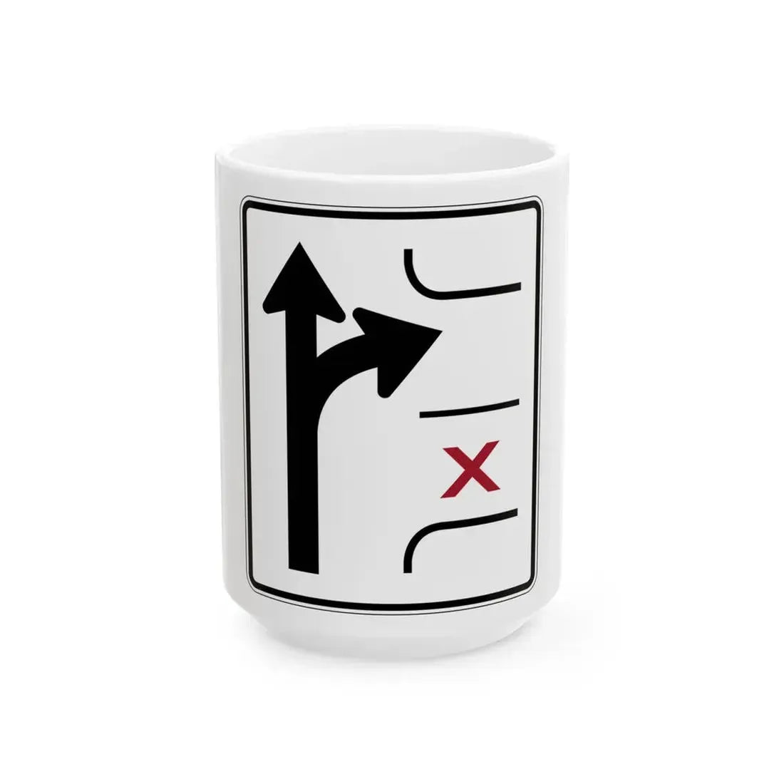 PBOT Road sign R3344 (Oregon) (Road Sign) White Coffee Mug 15oz - Go Mug Yourself