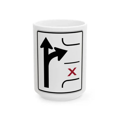 PBOT Road sign R3344 (Oregon) (Road Sign) White Coffee Mug 15oz - Go Mug Yourself
