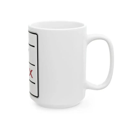 PBOT Road sign R3344 (Oregon) (Road Sign) White Coffee Mug - Go Mug Yourself