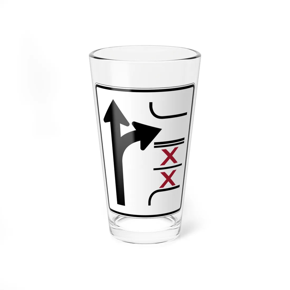 PBOT Road sign R3345 (Oregon) (Road Sign) Pint Glass 16oz 16oz - Go Mug Yourself