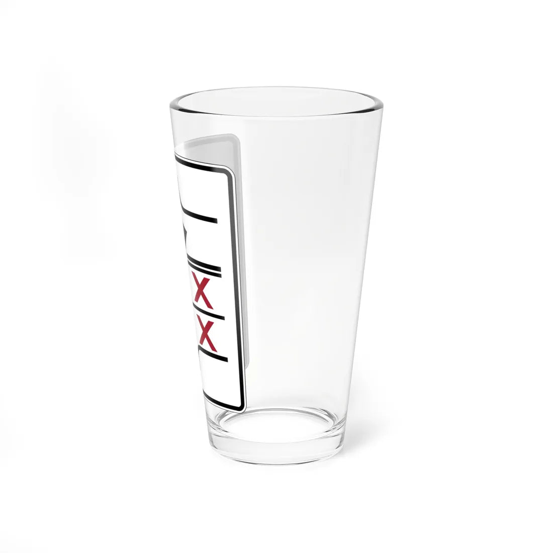 PBOT Road sign R3345 (Oregon) (Road Sign) Pint Glass 16oz - Go Mug Yourself