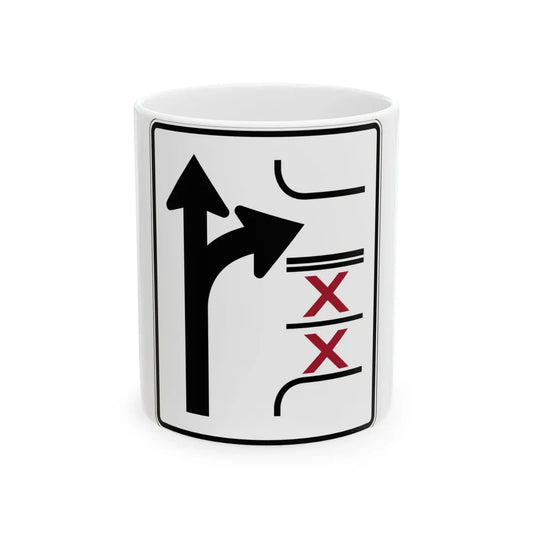 PBOT Road sign R3345 (Oregon) (Road Sign) White Coffee Mug 11oz - Go Mug Yourself