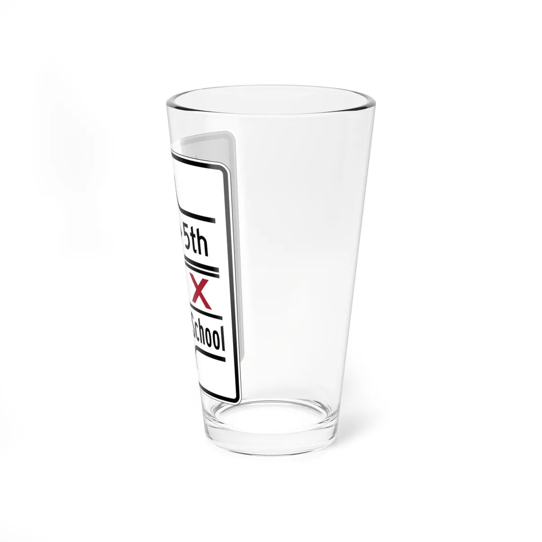 PBOT Road sign R3346 (Oregon) (Road Sign) Pint Glass 16oz - Go Mug Yourself