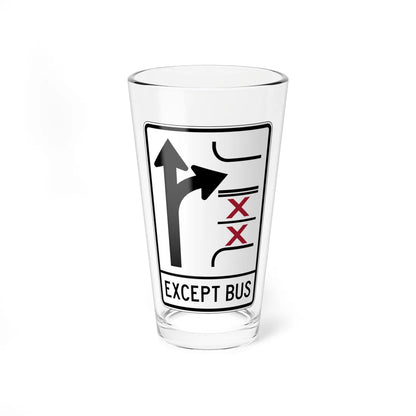 PBOT Road sign R3347V (Oregon) (Road Sign) Pint Glass 16oz 16oz - Go Mug Yourself