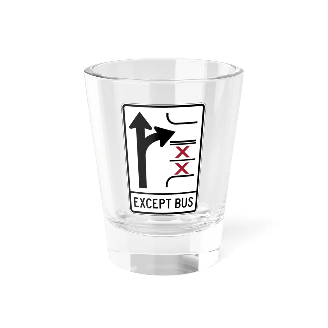PBOT Road sign R3347V (Oregon) (Road Sign) Shot Glass 1.5oz 1.5oz - Go Mug Yourself