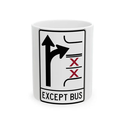 PBOT Road sign R3347V (Oregon) (Road Sign) White Coffee Mug 11oz - Go Mug Yourself